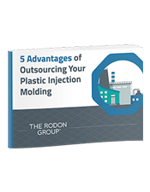 5 advantages of outsourcing your plastic injection molding 3D eBook Cover