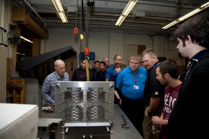 Manufacturing Day at The Rodon Group - Group Examines an Injection Mold