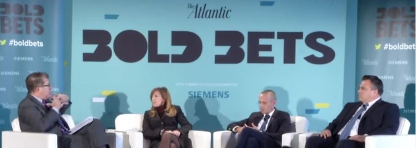 panelists discussing at an Atlantic Live forum