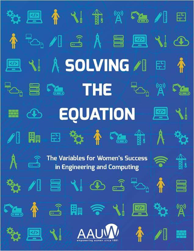 Solving the Equation written on a blue background surrounded by blue green and yellow tech icons